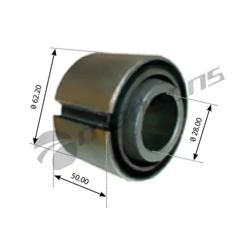 сайлентблок стабилизатора !(мр) концы 28x62.2x50 IVECO EuroTech/Star/Trakker 790.114 MANSONS