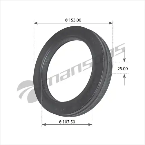 сальник ступицы! 107.5x153x25 Fruehauf GR123 MANSONS