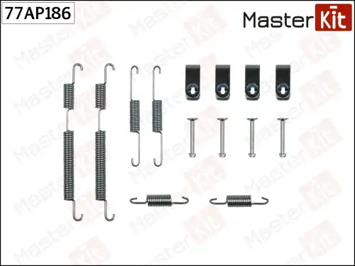 Пружины барабанных тормозных колодок MASTERKIT 77AP186