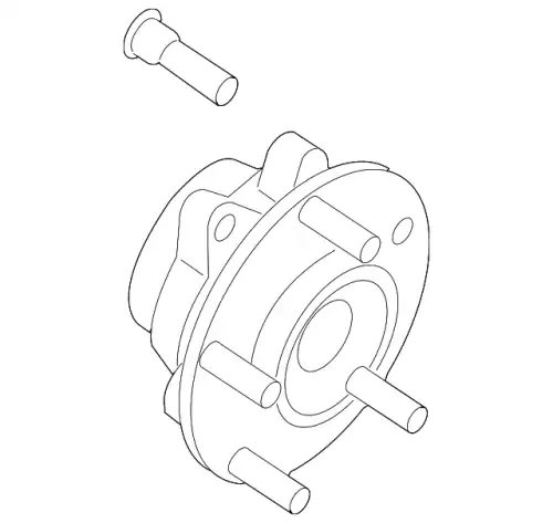 к-кт подшипника ступ. пер.! Nissan Qashqai /X-Trail 07> 40202JG01B