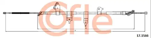 Трос ручного тормоза COFLE 92.17.1566