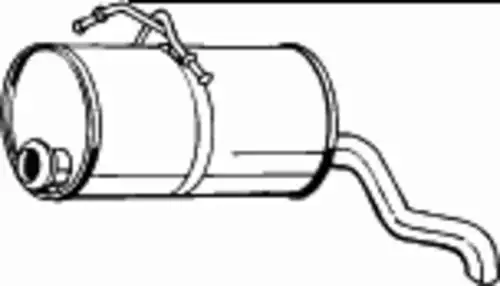 глушитель задняя часть! Citroen Berlingo, Peugeot Partner 1.1i/1.4i/1.6i 03-08 190-129 BOSAL