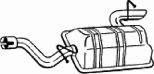 глушитель задняя часть! MB Vito/Viano 2.2CDI OM646 03> с длин. базой 175-441 BOSAL