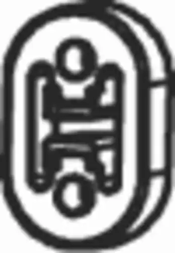 крепление глушителя! резина Hyundai 38801 DINEX