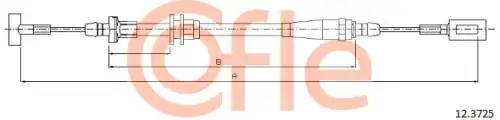 Трос ручного тормоза COFLE 92.12.3725