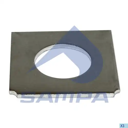 пластина кронштейна подвески !(м) D56 105x105x4.5 BPW 114.212 SAMPA