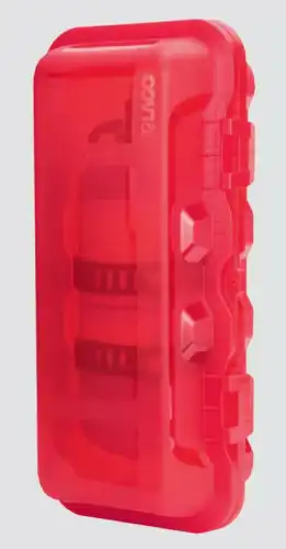 ящик для огнетушителя! 6кг.,полупрозрачный красный,D=150-170mm,305x627x220мм Universal 80-01668-SX STELLOX