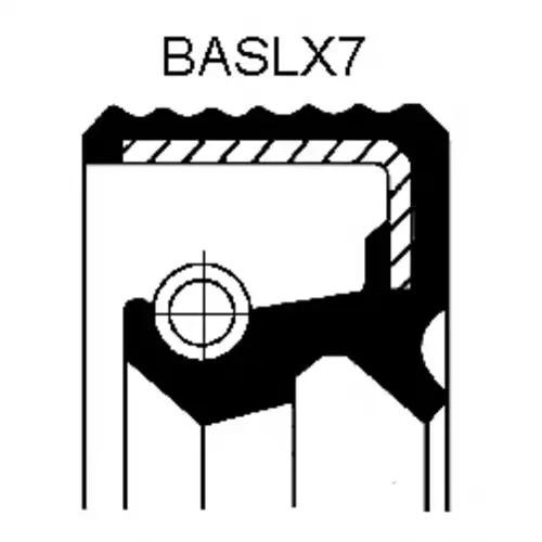 сальник дифференциала! 60x90x9 NBR  John Deere, Claas 010 022 81B CORTECO