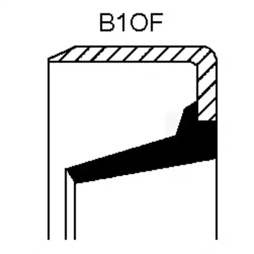 сальник! 20x26x4 NBR Komatsu 190 340 66B CORTECO