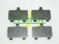 комплект пластин противоскрипных задних! Toyota RAV4 2.0/2.2 D-4D 06> 940151 FRENKIT