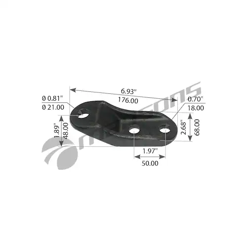 кронштейн амортизатора! (м)перед.верхний, левый/правыйFRL Columbia 360.244 MANSONS
