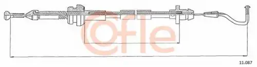 Трос газа для автомобиля COFLE 92.11.087