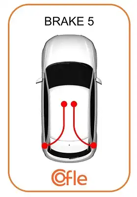 Трос ручного тормоза COFLE 92.10.748