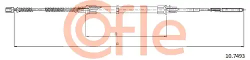 Трос ручного тормоза COFLE 92.10.7493