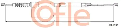 Трос ручного тормоза COFLE 92.10.7504