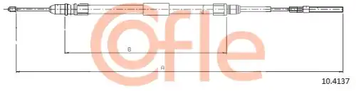 Трос ручного тормоза COFLE 92.10.4137