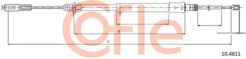 Трос ручного тормоза COFLE 92.10.4611