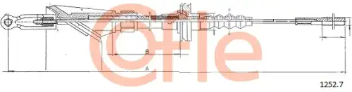 Трос сцепления COFLE 92.1252.7