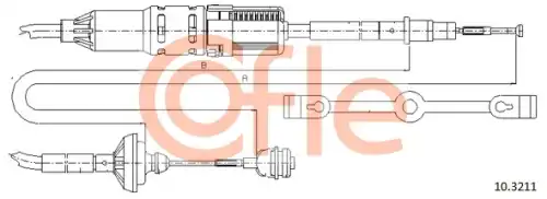 Трос сцепления COFLE 92.10.3211