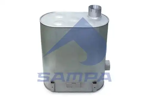 резонатор (бочка) глушителя ! овальный RVI Premium 96> 079.177 SAMPA
