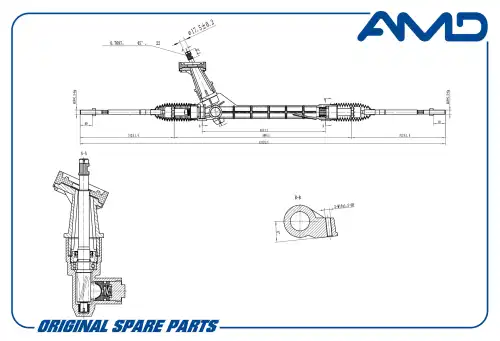 Рулевая рейка AMD AMD.SR122