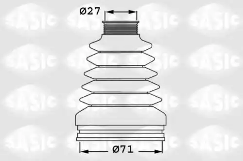 к-кт пыльника ШРУСа внутреннего! VW Bora/Golf/Lupo/Polo all 02> 1906032 SASIC