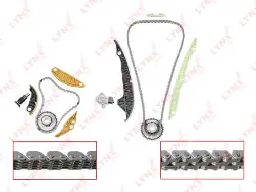 рем.к-кт цепи ГРМ! Audi A4 1.8/2.0 07>, VW Passat 6 1.8/2.0 11> TK-0209 LYNXAUTO