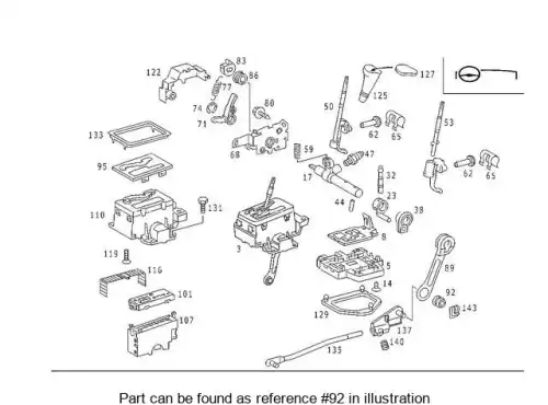 втулка рычага переключателя передач! MB W202 1.8 93-00 202 992 00 10
