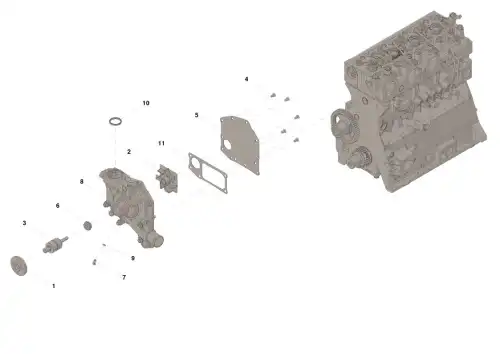 Насос системы охлаждения (помпа) CUMMINS 4955733