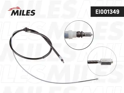 Трос ручного тормоза MILES EI001349