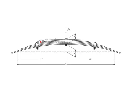 Рессора подвески ЧУСОВСКАЯ РЕССОРА 900906MZ-2913012
