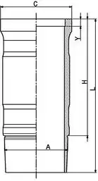 гильза !R6 d127 SCANIA P/R/T DC9/DC11 89 881 110 KS
