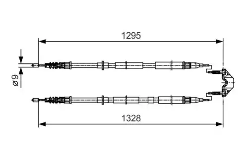 Трос ручного тормоза BOSCH 1 987 477 908