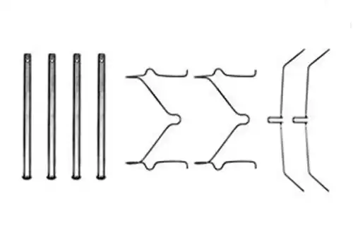 ремк-т торм.колодок пер. Toyota Hi-Lux/Land Cruiser 2.0/2.4i 4WD 86-96 PFK208 TRW