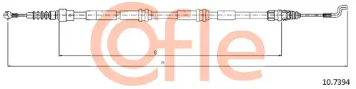 Трос ручного тормоза COFLE 92.10.7394