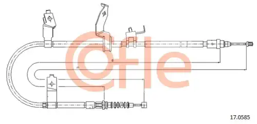 Трос ручного тормоза COFLE 92.17.0585