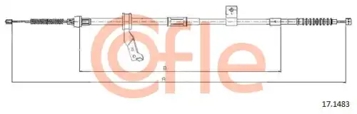 Трос ручного тормоза COFLE 92.17.1483