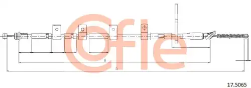 Трос ручного тормоза COFLE 92.17.5065