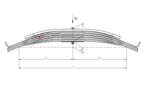 Рессора подвески ЧУСОВСКАЯ РЕССОРА 901606MZ-2912012