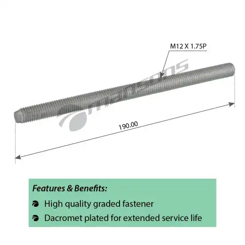 шпилька !стакана пневмоподушки M12x1.75x190Sсhmitz 602041 MANSONS