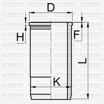 гильза цилиндра! d120 Iveco 8460.21.010-611/8460.41.101-723 51-05444-000 YENMAK