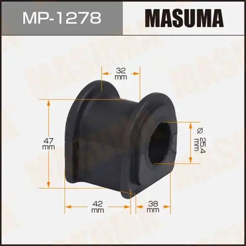 втулка стабилизатора переднего! d25 Toyota Crown 03-01/Mark2 04> MP-1278 MASUMA