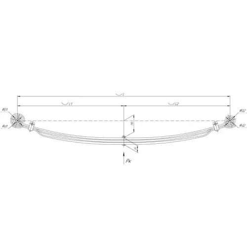 Рессора подвески ЧУСОВСКАЯ РЕССОРА 551303UZ-2902010-01