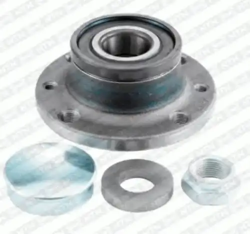 к-кт подшипника ступицы задней! в сборе со ступицей Fiat Albea/Panda 10> R158.62 SNR