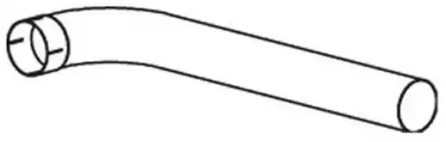 труба глушителя! передняя Euro 5 MAN TGS 48225 DINEX