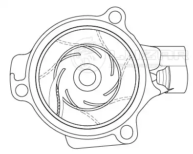 Насос системы охлаждения (помпа) LUZAR LWP 1839