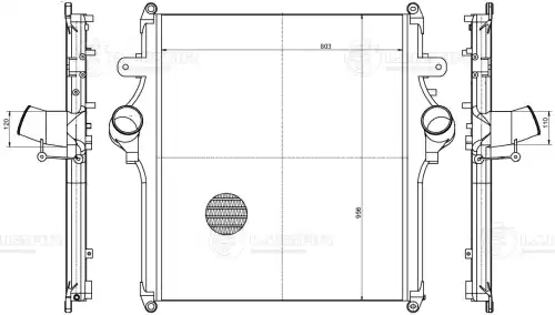 Интеркулер LUZAR LRIC 0791