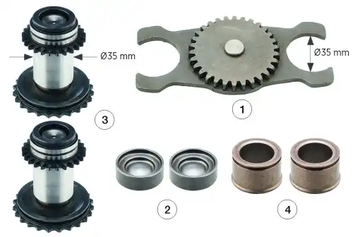 р/к дискового тормоза ! 4(мр)подводной механизм (левый-35 mm)Meritor Elsa 1 0810 20165 ANDAC