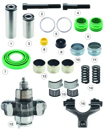 р/к диск.тормоза!(мр) полный комплект (без нажимной плиты) PAN 19-1 0810 30116 ANDAC