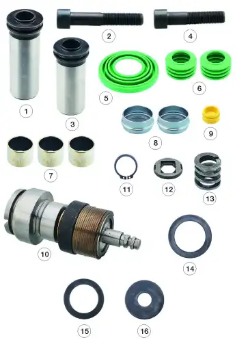 р/к диcкового тормоза ! 16(мр) с механизмом регулировки без ""штыря""PAN17 DAF,Iveco" 0810 30183 ANDAC